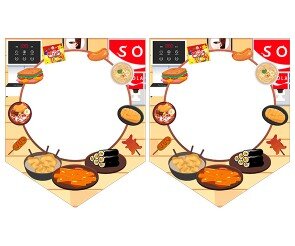 [개별도안] 즐거운 매점놀이 가랜드