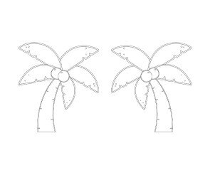 야자수 색칠 모음