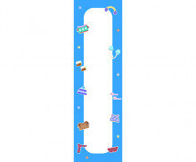 겨울 용품 가게 세로 배너(문구없음)