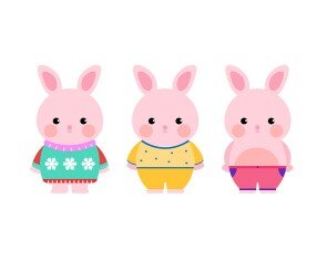 겨울 용품 한 토끼