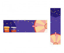 돌려 돌려 돌림판 가로 세로 배너(문구없음)