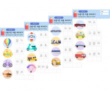 교통기관 이름 따라쓰기