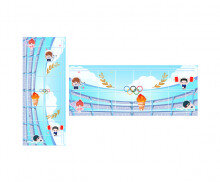 하계 올림픽 종목 원고지 레터링(문구없음)