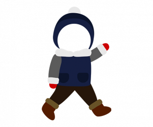 손 흔드는 아이 합성이미지