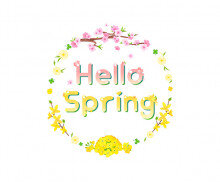 Hello Spring 레터링