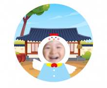 기와집 꼬꼬닭 합성 라벨