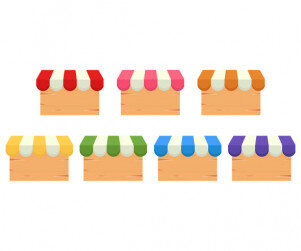 가게 간판(나무)