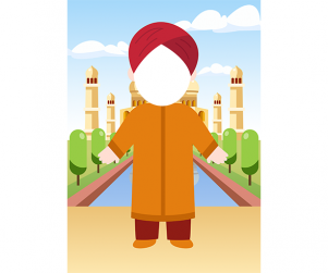 인도 배경 합성이미지