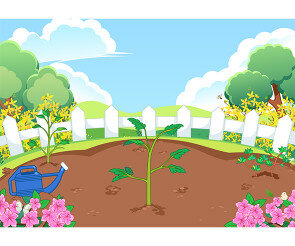 식목일 나무 심는 배경