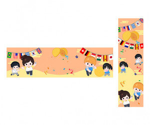 신나는 운동회 가로 세로 배너(문구없음)