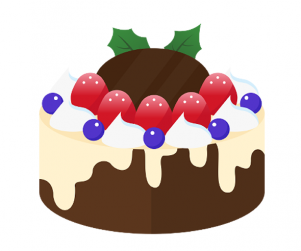 블루베리초코케이크