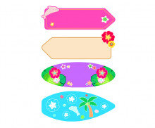 알로하 푯말(문구없음)