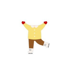 스케이트 타는 아이 합성이미지