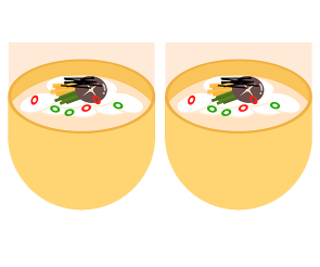 [개별도안] 맛있는 떡국 가랜드