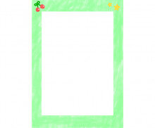 연두색 체리 테두리