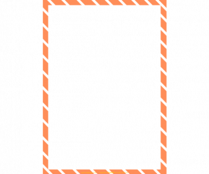 주황 사선 테두리