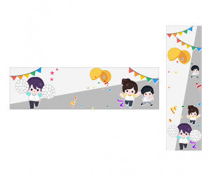 백팀 모여라(운동회) 가로 세로 배너(문구없음)