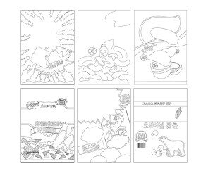 봉지 과자 색칠하기