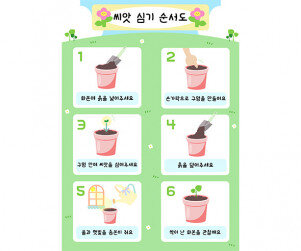 씨앗 심기 순서도 (세로)