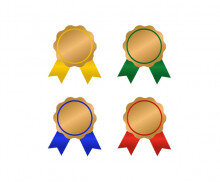 상장 리본 라벨