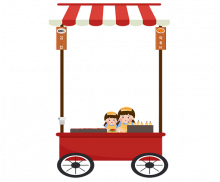 분식 포장마차 배경