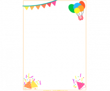 파티 고깔모자 배경