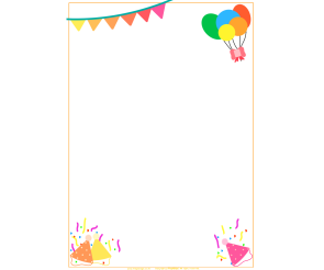 파티 고깔모자 배경