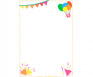 파티 고깔모자 배경