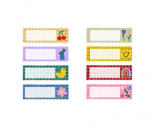 모눈종이 이름표