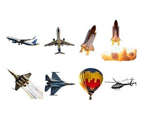 교통기관(비행기,열기구,우주왕복선,전투기,헬리콥터)