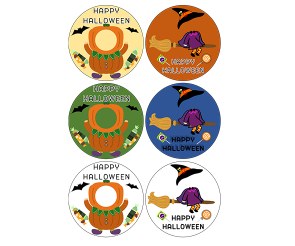 할로윈 합성 라벨