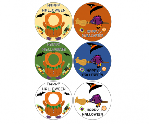 할로윈 합성 라벨