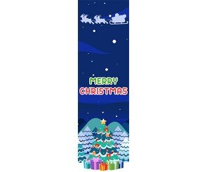 [개별도안] Merry Christmas 트리 세로 배너