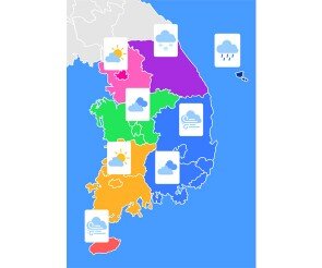 기상캐스터 날씨 배경2(세로)