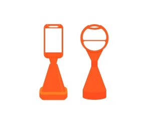 주차금지 표지판(문구없음)