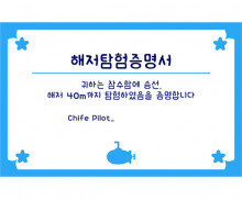 해저탐험증명서