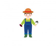 고구마 캐는 아이 (남아)