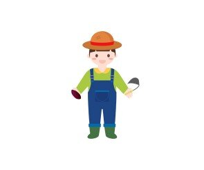 고구마 캐는 아이 (남아)