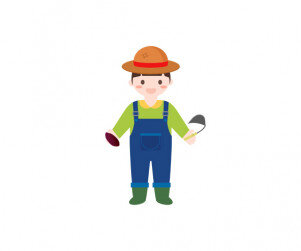 고구마 캐는 아이 (남아)