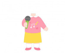 노래 부르는 아이 합성이미지