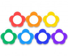 [개별도안] 무지개 꽃 가랜드