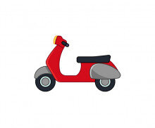 빨간색 오토바이