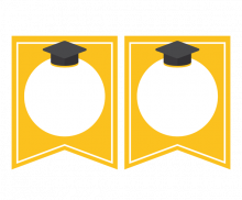 졸업을 축하해 가랜드 개별도안