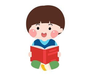 책 읽는 아이 (남아)