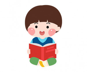 책 읽는 아이 (남아)
