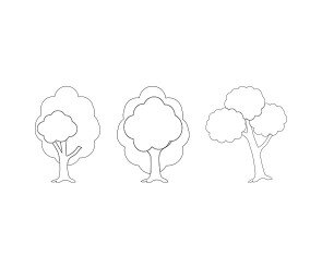 나무 색칠 모음