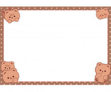 곰돌이 테두리