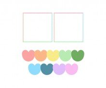 우리 가족을 소개해요 (하트)(문구없음)