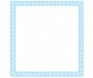 하늘 별 정사각 테두리