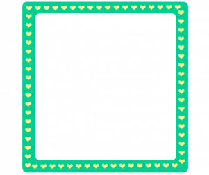 초록 하트 테두리